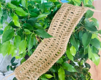 Handmade Jute Terrarium Bridge - Reptile Habitat Decor (30x9cm)