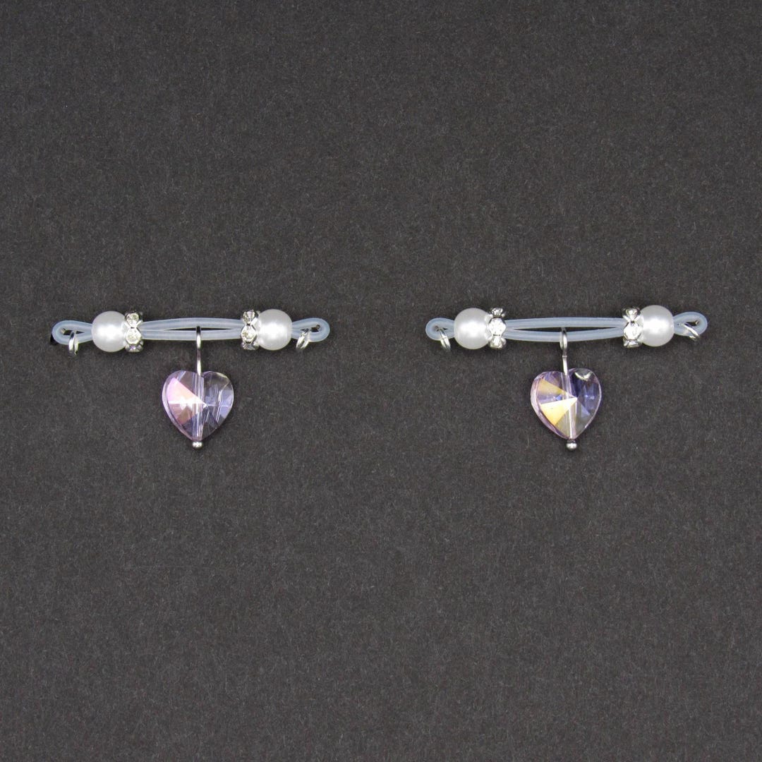 Glow In The Dark Non Piercing Nipple Rings, Nipple Jewelry, Fake Nipple