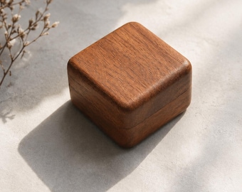Vintage - style Wooden Ring Box, Combining Storage and Aesthetics