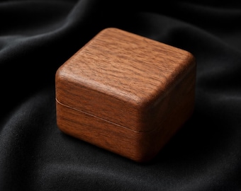 Vintage - style Wooden Ring Box, Combining Storage and Aesthetics