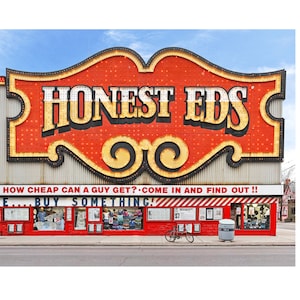 Honest Ed&#39;s - Toronto Landmarks Wall Art – Iconic GTA Street Photography, Canvas Prints, Framed Prints, Greeting Cards
