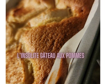 Recette d'un gâteau aux pommes à la française.