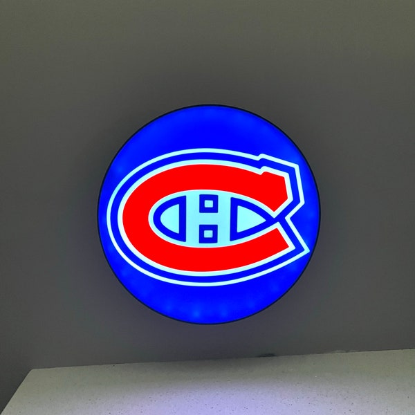 Montreal Canadiens Logo Light | NHL | Hockey | lamp | Montreal