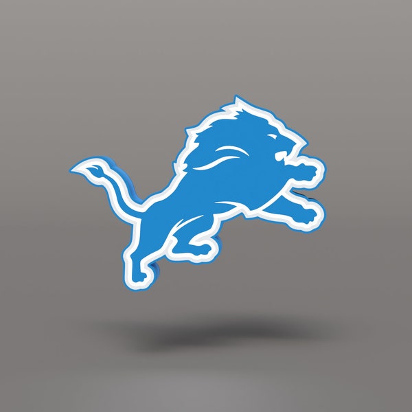 Detroit Lions Logo Light | NFL | Football | lamp | Detroit