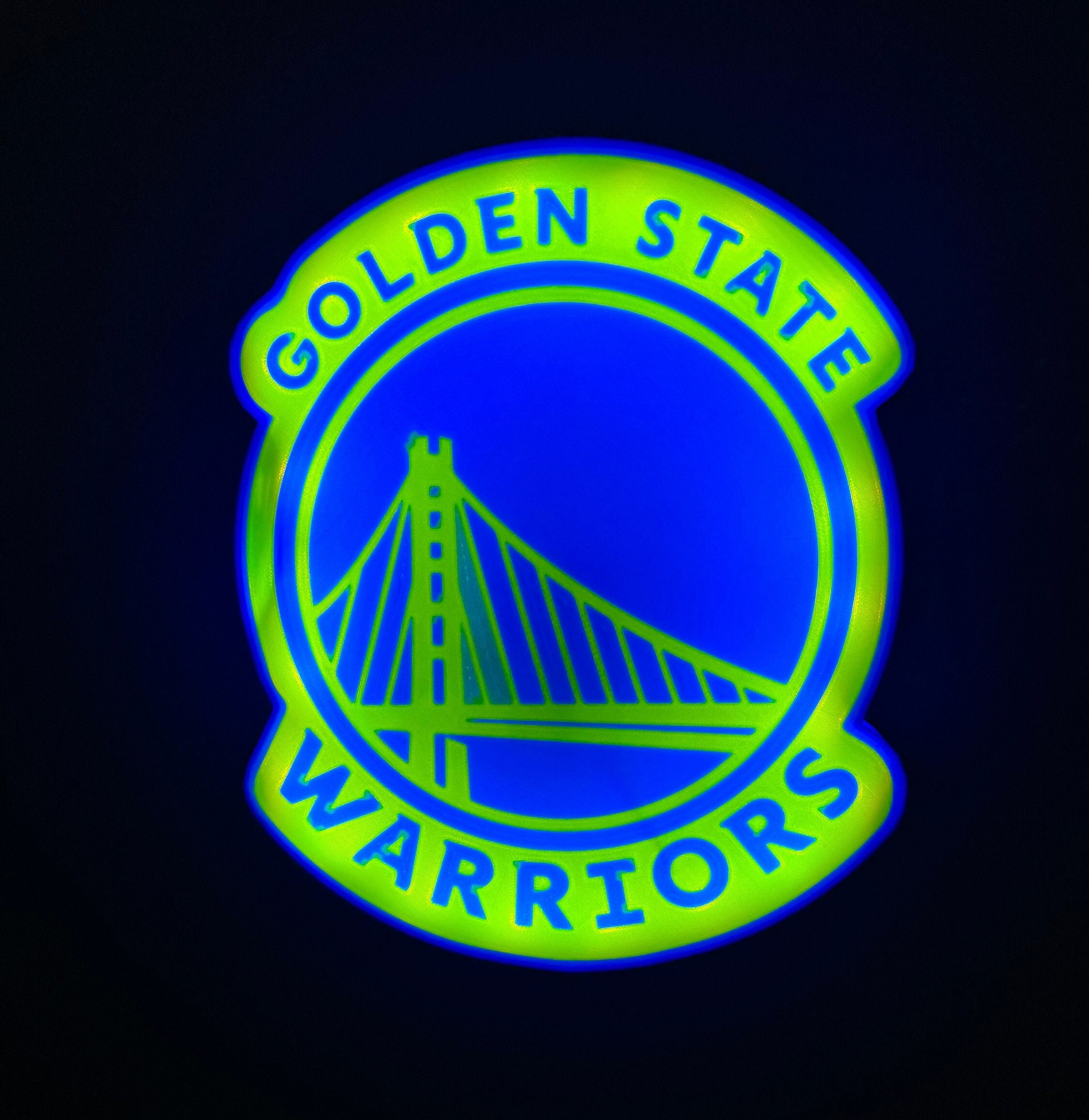 Golden State Warriors Logo Light | NBA | Basketball | Lamp | - Etsy, image size:2250x2313
