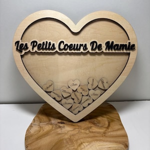Little hearts - personalized family frame - personalized gift idea - Family heart