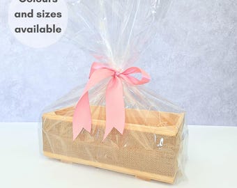 Rustic Wooden Crate: DIY Hamper Kit, Gift Basket - Multiple Sizes