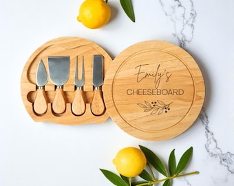 Conjunto de tábua de queijos gravada: presente personalizado de casamento, aniversário ou data comemorativa