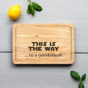 Personalised Engraved Chopping Board - Funny Kitchen Gift - Moving in Gift - Film Inspired Gift Idea - Personalised Cheese Board