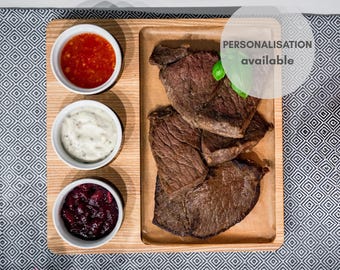Personalised Wooden Steak Board: Birthday, Housewarming, Anniversary, Wedding Gift