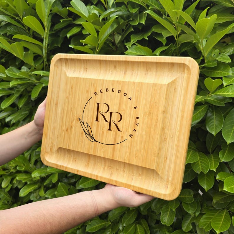 Design Letter R. Wood Extra-large Personalised Cheese Board Set With Drawers: Wedding, New ...