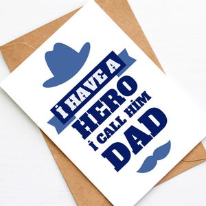 Vatertagskarte, Geschenk für Vater, personalisierte Grußkarte für Papa, illustrierte Postkarte, lustige Karte für Papa