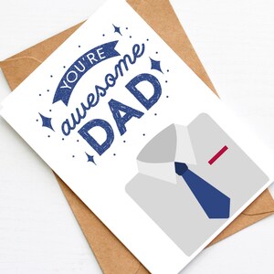 Cartão de felicitações personalizado para o pai, cartão de dia dos pais, presente para o pai, cartão engraçado para o pai, cartão postal ilustrado