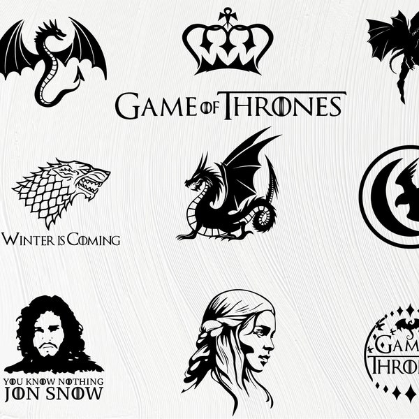 G.O.T svg bundle, Winter is coming SVG, House of Dragons svg, Bundle Layered SVG, cricut and Silhouette, clipart, instant download