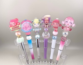 Skull Panda Pen | Acrylic Pen | Delatreasures | Anime Pen | Anime | Focal Pens | SP Pen | Pop Mart | Popmart Pen