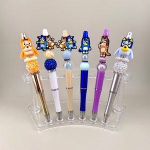 Bolígrafos de personajes / Bolígrafos inspirados en Bluey / Bolígrafos Focal / Bolígrafos personalizados / Bolígrafos inspirados en Bingo