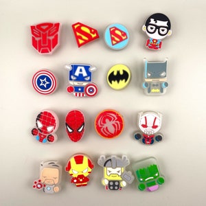 Superhero Glow Shoe Charms | Glow in the dark shoe charms | Hero’s
