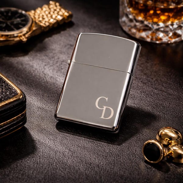 Personalized Stainless Steel Lighter, wedding gift for groomsmen 1 pcs