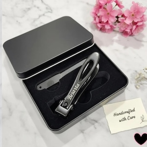 Personalized Extra Large Toe Nail Clippers: Heavy Duty Stainless Steel