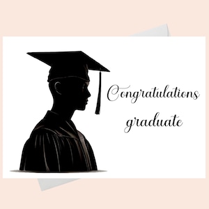 Carte de félicitations diplômé/Carte de remise des diplômes/Carte de félicitations de remise des diplômes/Carte de diplôme de félicitations imprimable