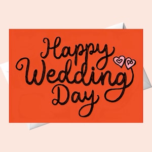 Greeting Card - Happy Wedding Day/DIGITAL Download/Printable Wedding Card/Printable Wedding Card/Printable Card