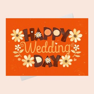 Happy Wedding Day - Elegant Floral Wedding Card /DIGITAL Download/Printable Wedding Card/Printable Wedding Card/Printable Card