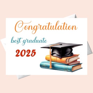 Glückwunsch beste bestandene 2025/Graduationskarte/Graduierung Glückwunschkarte/Herzlichen Glückwunsch bestanden