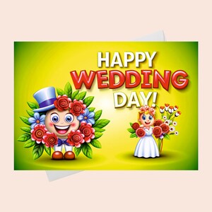 Wedding Day Card/DIGITAL Download/Printable Wedding Card/Printable Wedding Greeting Card/Printable Card