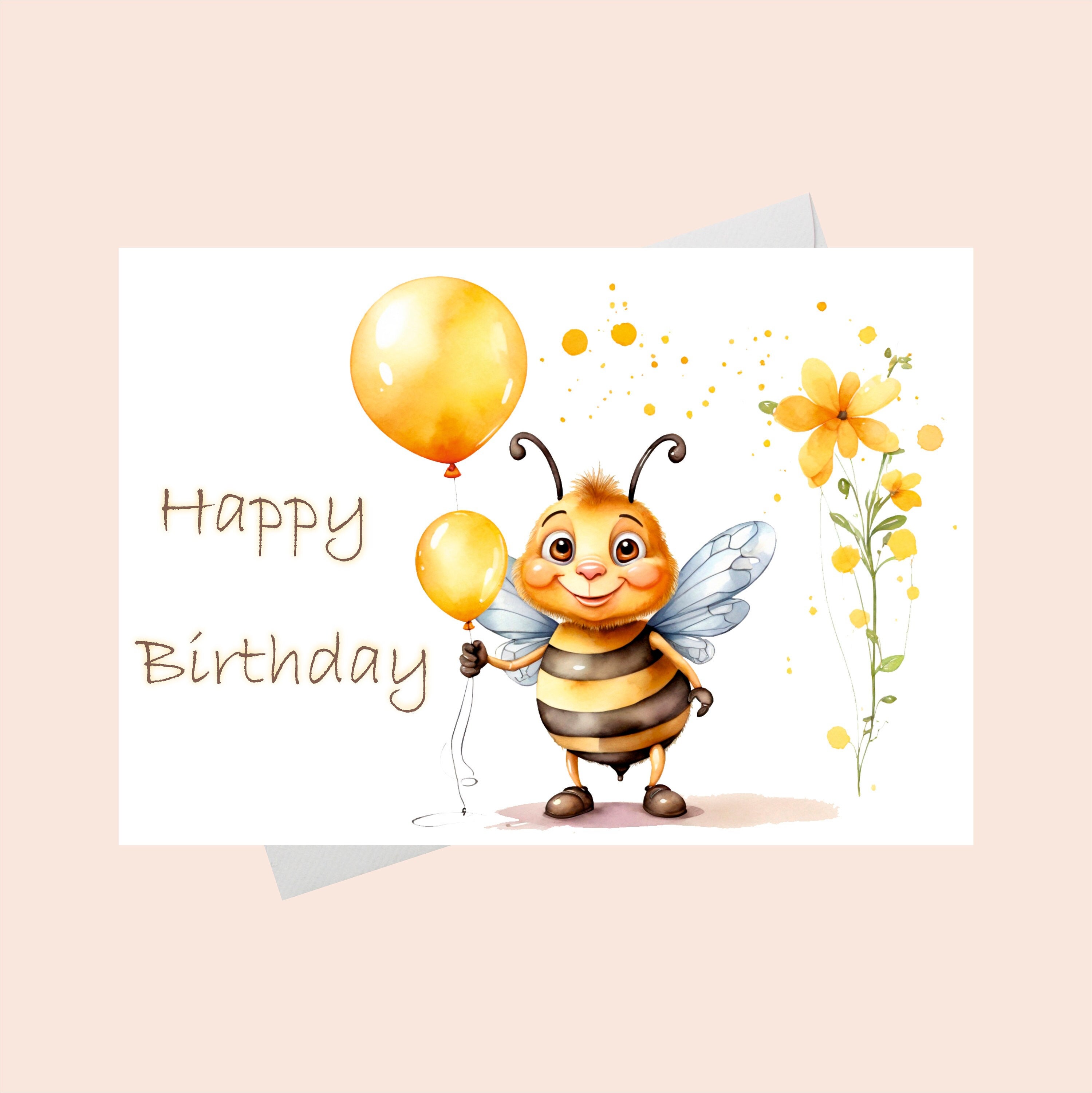 Hap-Bee Birthday To You Card - The Art File Greeting Card Made In The UK