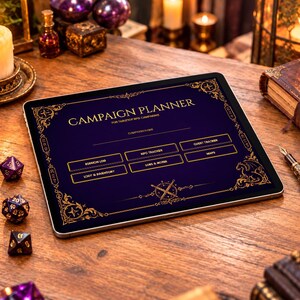 Dark Fantasy Campaign Planner for GoodNotes and Notability