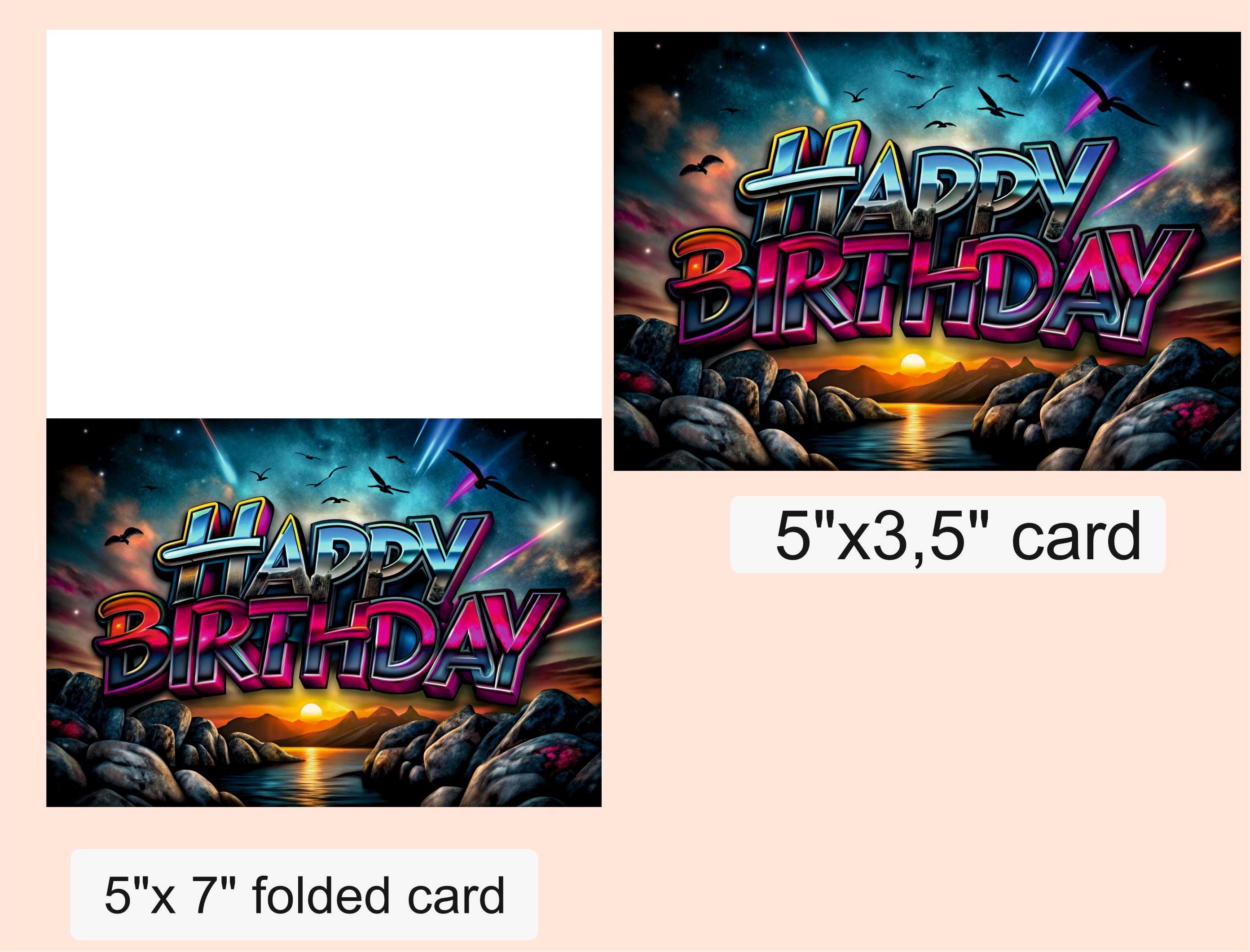 Happy Birthday 狂三　PR Happy Birthday Rock Pop-Up Greeting Card Original Second