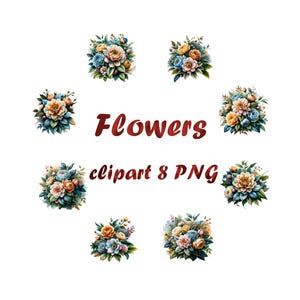 Flower clipart 8 PNG/Creative clipart/Digital clipart PNG