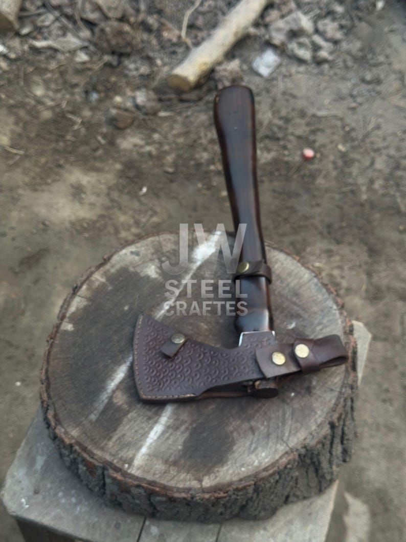 Hand-forged Viking Axe – High Carbon Steel Hatchet, Leather Sheath - Etsy