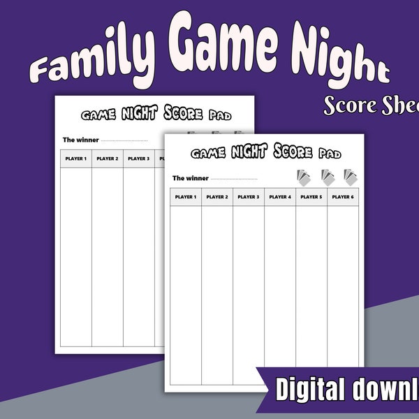 Family Game - Etsy