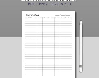 Kindereinschulung Bogen | Tägliche Anwesenheits-Tracker | Tagebuch für Kindergarten & Schule | Druckbares PDF PNG | Sofort Download