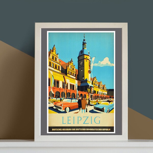 Digital download of a Vintage Travel Poster - Leipzig