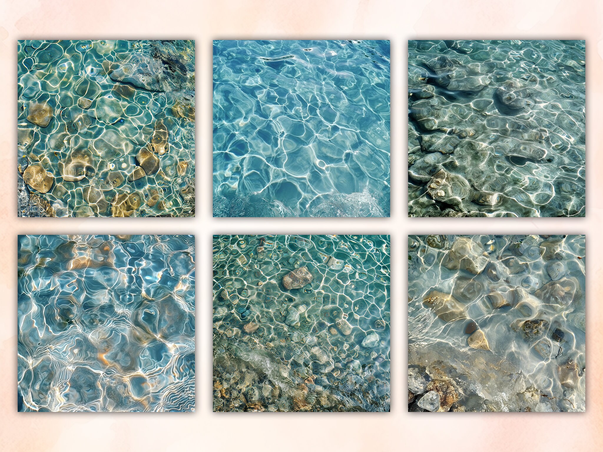 30 Pure Water Digital Papers, Water Backgrounds, Water Digital ...