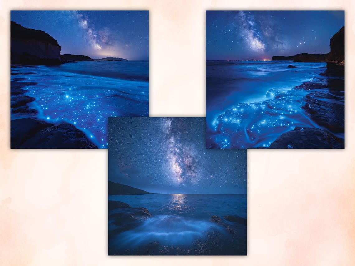 38 Magical Starry Night Digital Papers, Night Sky Texture Background ...
