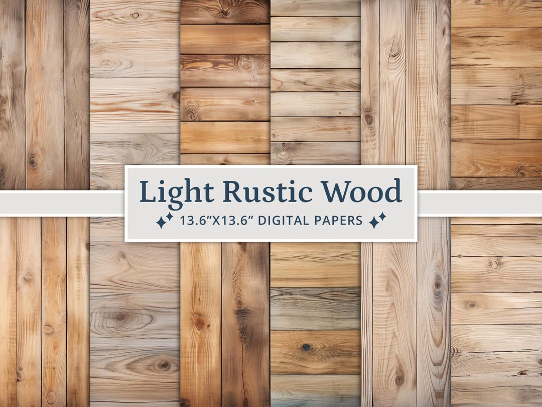 Rustic Document Background Light Rustic Wood Background Digital Papers, Wooden Texture Paper ...