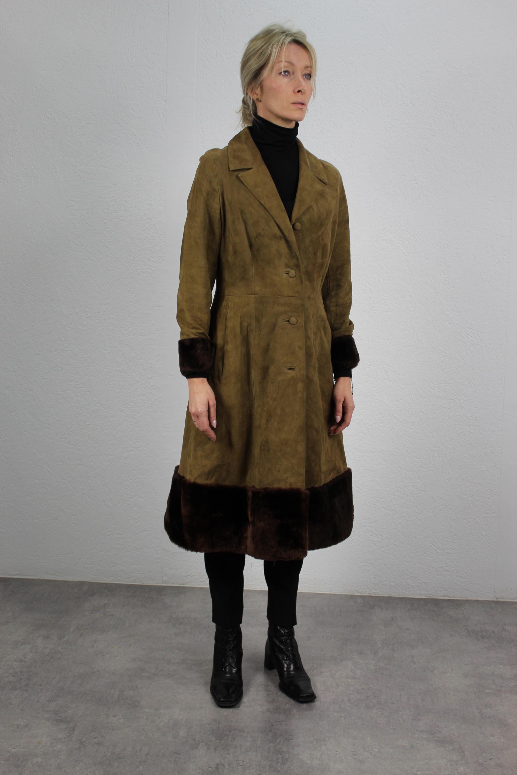 Vintage Camel Hair Blend Long Coat (B149) - Etsy