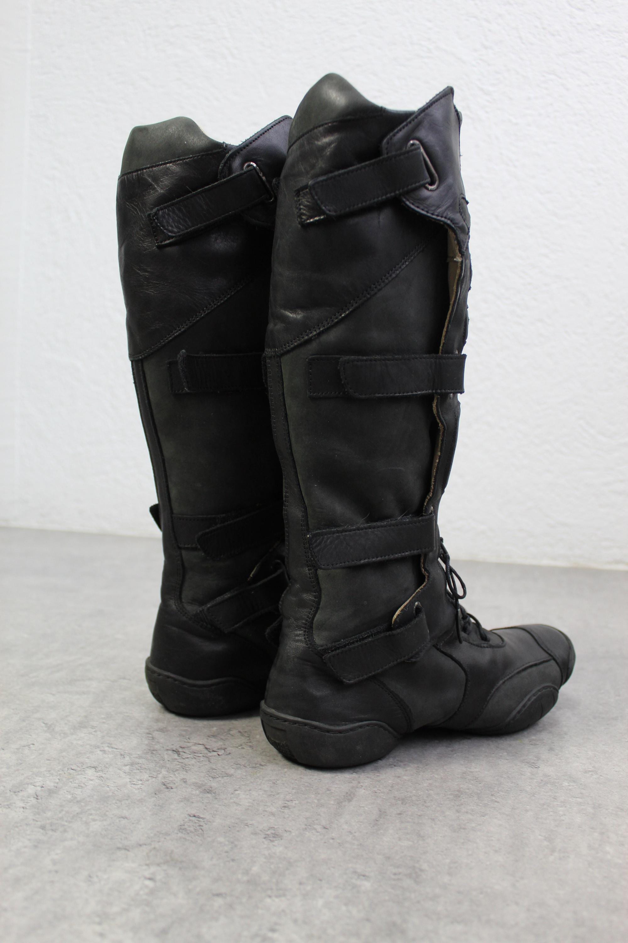 90s Marithé François Girbaud Racing Leather Long Boxer