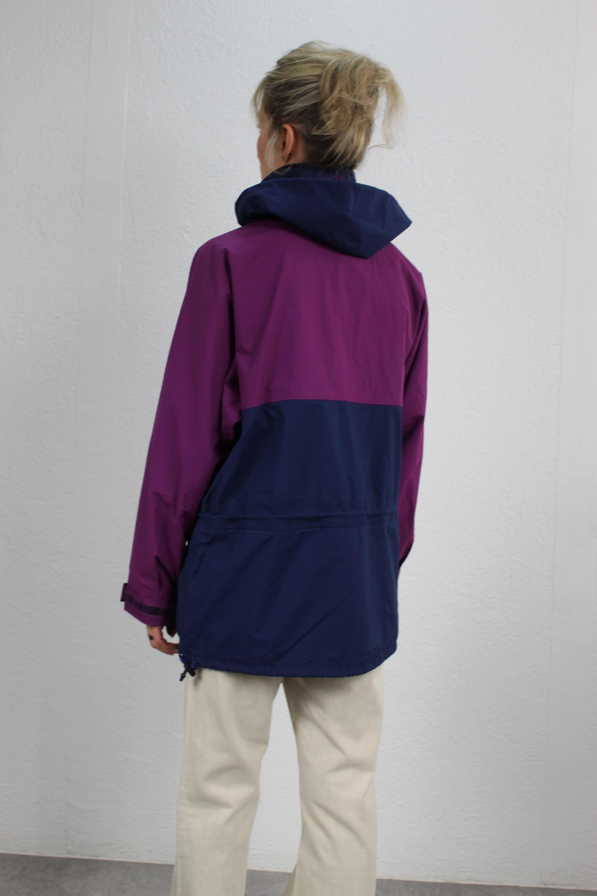 NEW Old Stock 90s Helly Hansen Windbreaker Purple Zip up Jacket
