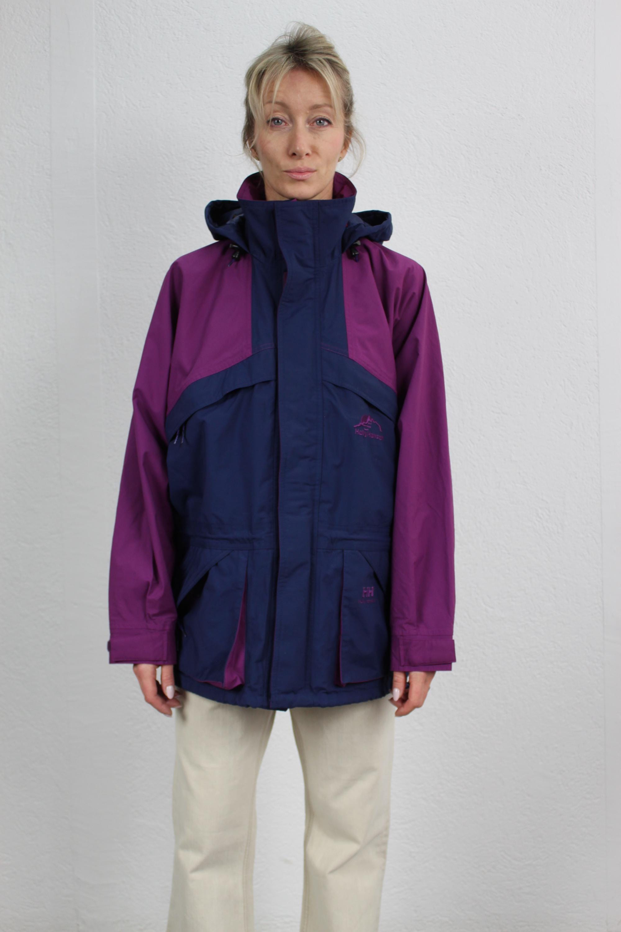 NEW Old Stock 90s Helly Hansen Windbreaker Purple Zip up Jacket
