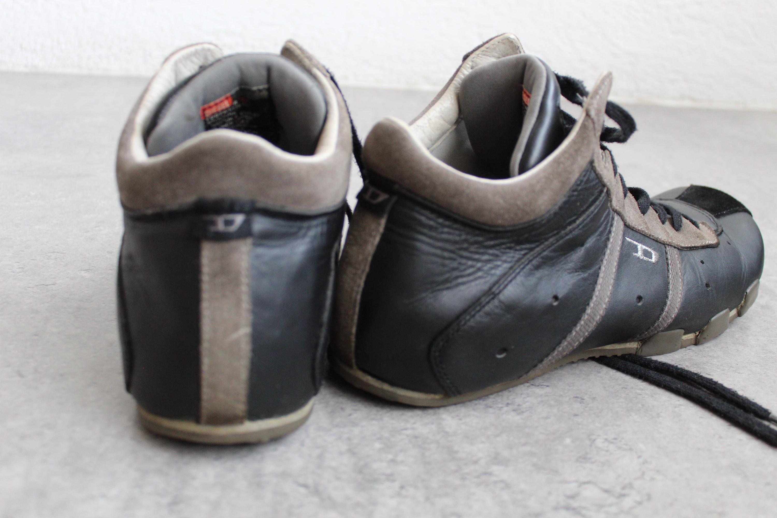 Y2K Diesel Square Black Leather Sneakers Boots EU41 UK8 US10 - Etsy
