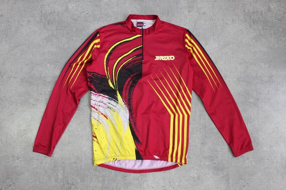 Long Sleeve Jersey Cycling 90s Bike Shirt Men's M… - image 1