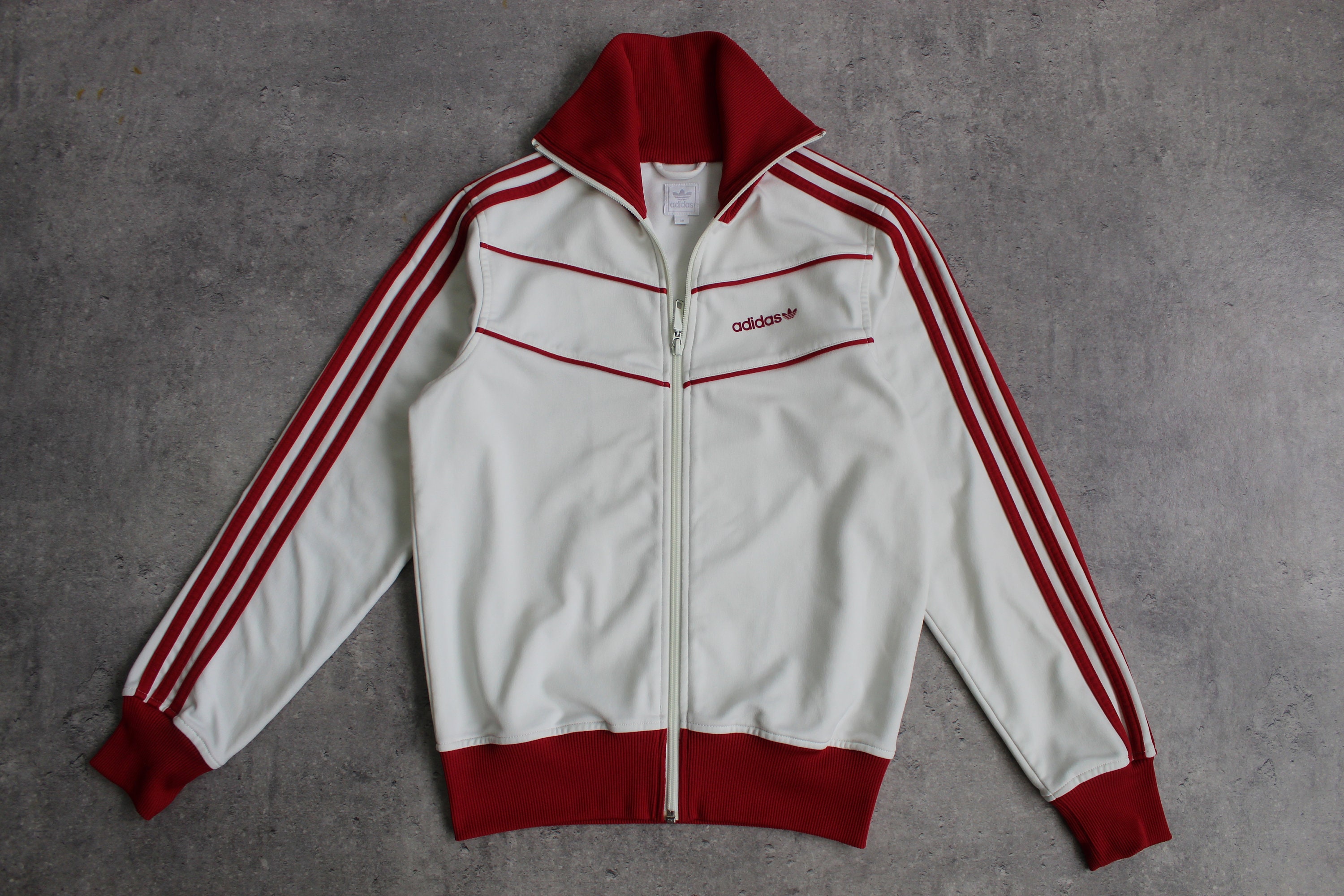Adidas Track Jacket Y2k Track Top Zip Jacket Ivory White With Red Stripes Rave Club Vintage 00s Women S / M - Etsy Adidas Track Jacket Y2k Track Top Zip Jacket Ivory White With Red Stripes Rave Club Vintage 00s Women S / M - Etsy