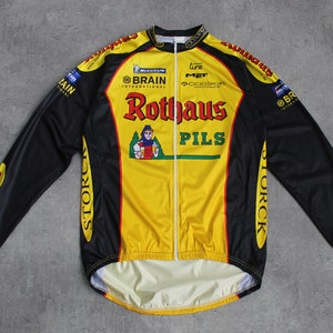 Jaqueta de ciclismo Rothaus Team Y2K Jersey masculina grande, feminina XL primavera outono Mtb Bomber manga longa ciclismo vintage com zíper retrô unissex chuva