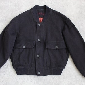 Vintage Wool Bomber Jacket - Etsy Vintage Wool Bomber Jacket - Etsy