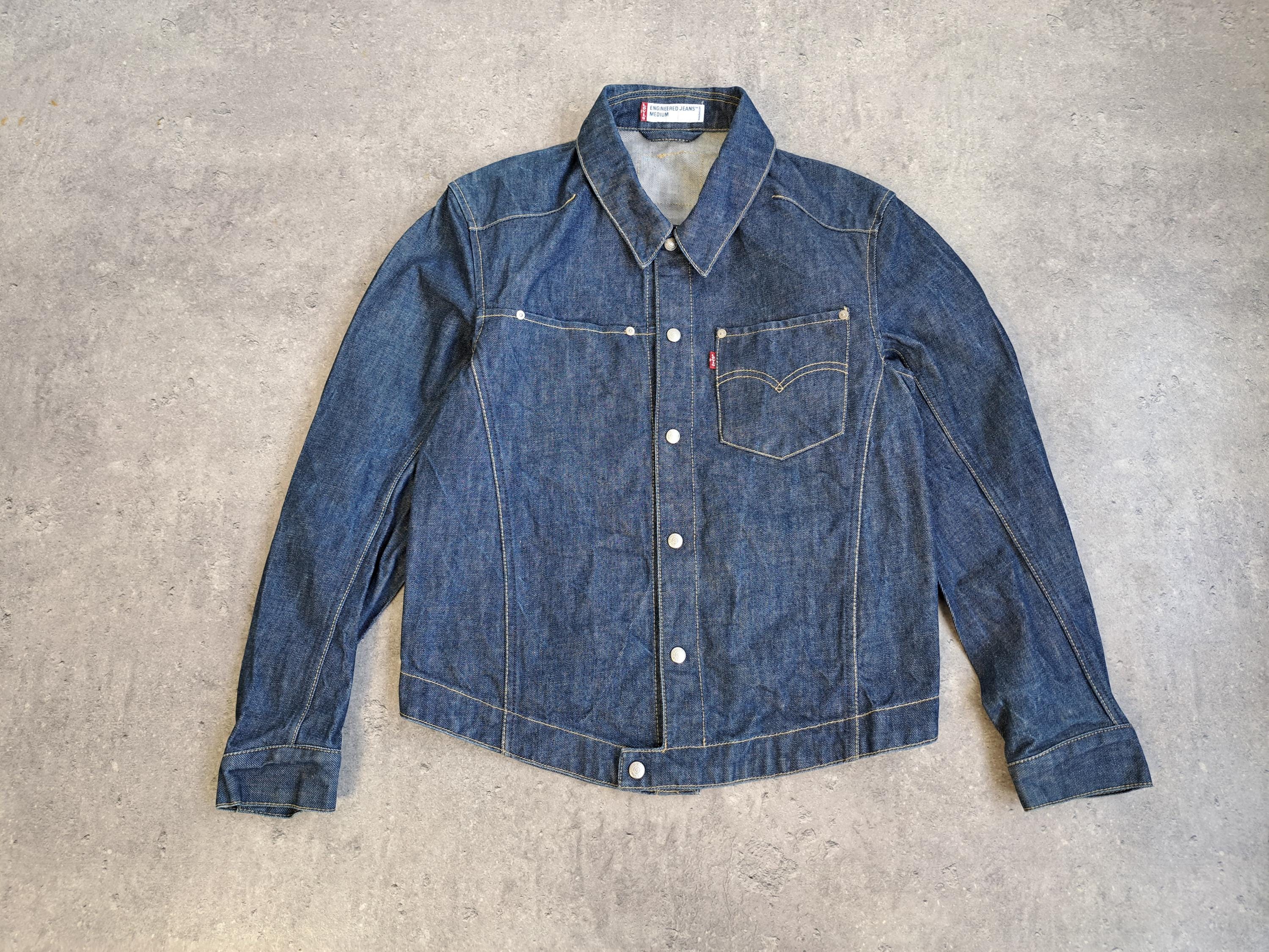 Y2k Levis Engineered Denim Jacket Mens Medium - Etsy