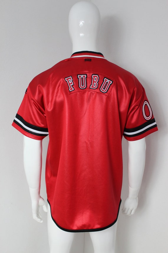 XLARGE×FUBU baseball T-shirt VTG FUBU 92 Baseball Shirt Size XL 90's Hip Hop Streetwear